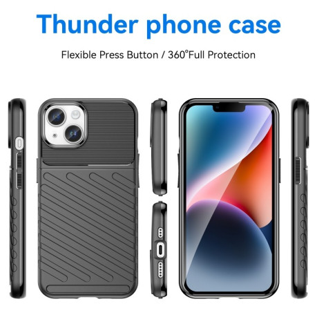 Противоударный чехол Thunderbolt для iPhone 15 Plus - черный