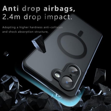 Чехол Armor MagSafe гибрид на OnePlus Ace 5 Racing / Nord CE5 - черный