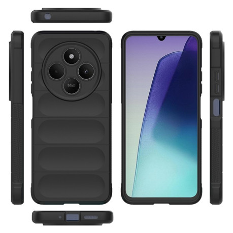 Силиконовый чехол Magic Flannel для Xiaomi Redmi 14C 4G/Poco C75/Redmi A4 5G - голубой