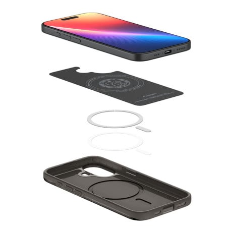 Оригінальний чохол Spigen Thin Fit з MagSafe на iPhone 17 - Gray