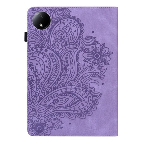 Чохол-книжка Embossed Tiger Pattern Leather для Xiaomi Redmi Pad SE 8.7 - фіолетовий