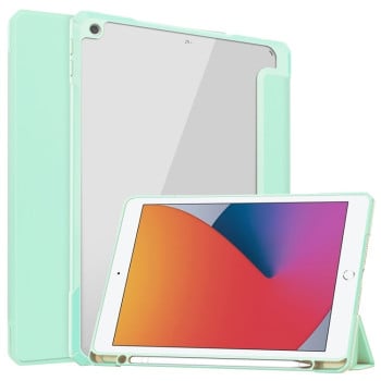 Чехол-книжка Transparent Acrylic для  iPad 10.2 - светло-зеленый