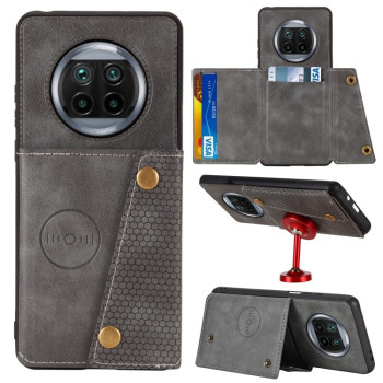 Протиударний чохол Magnetic with Card Slots на Xiaomi Mi 10T Lite - сірий
