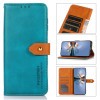 Чехол-книжка KHAZNEH Dual-color Cowhide для Samsung Galaxy S23+ - синий