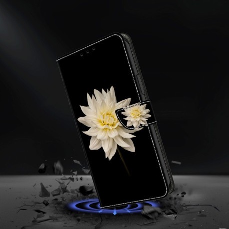 Чохол-книжка Crystal 3D Shockproof Protective Leather для iPhone 15 Pro Max - Flower