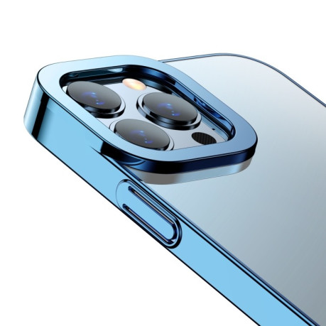 Протиударний чохол Baseus Glitter Plating для iPhone 13 Pro Max - блакитний