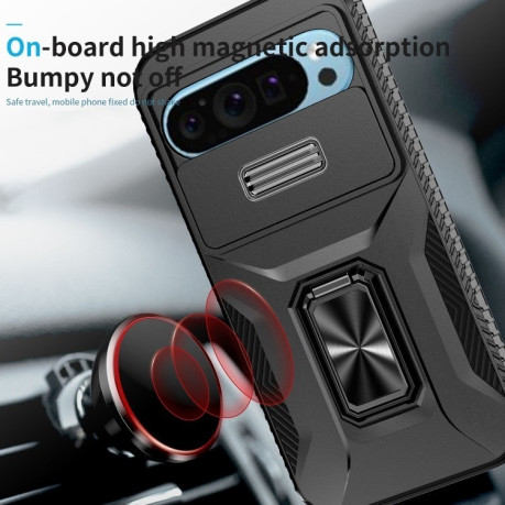 Протиударний чохол Sliding Camshield для Google Pixel 10/10 Pro/9/9 Pro - чорний