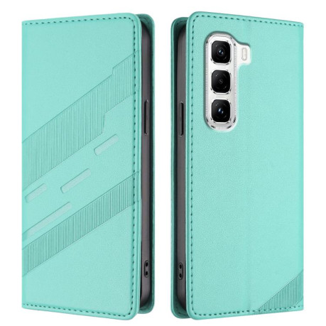 Чехол-книжка Embossed Multi-functional Wallet Retro Leather на Infinix Hot 50 Pro 4G - зеленый