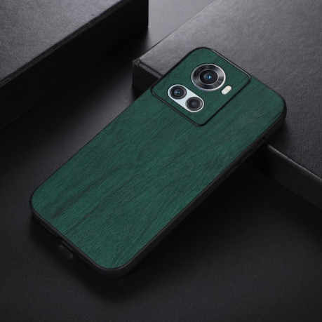 Противоударный чехол Wood Texture для OnePlus 10R / Ace - зеленый