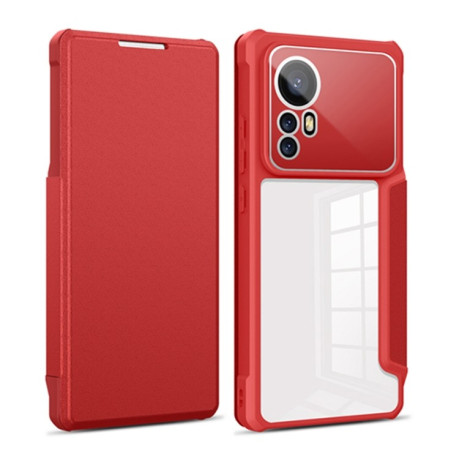 Чохол-книжка Magnetic Flip для Xiaomi 12 Pro - червоний