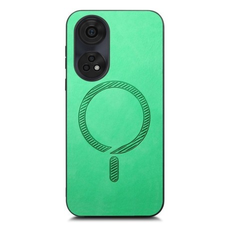 Чехол Retro Magsafe Magnetic на OPPO A3 Pro - зеленый