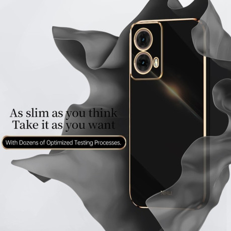 Противоударный чехол XINLI Straight Edge для Motorola Moto G85 - фиолетовый