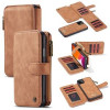 Кожаный чехол-кошелек CaseMe-007 Detachable Multifunctional на iPhone 11 - коричневый