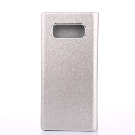 Чохол-книжка Samsung Galaxy Note 8 Litchi Texture зі слотом для кредитних карт перламутровий білий