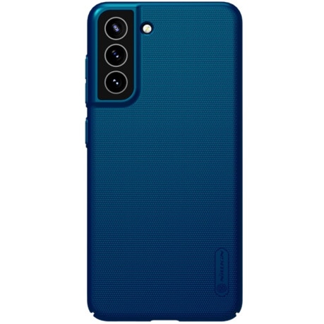 Чехол NILLKIN Frosted Shield на Samsung Galaxy S21 FE - синий