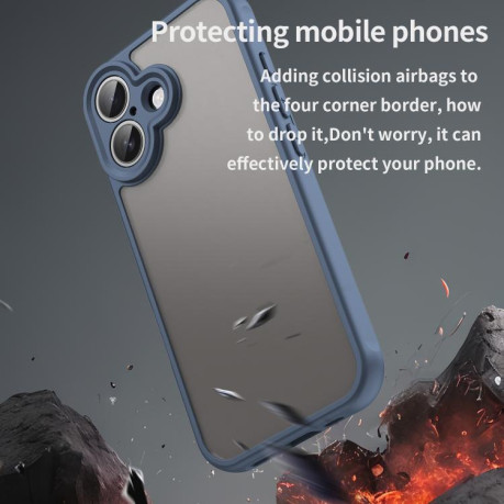 Чехол Fan Dun Series TPU Hybrid PC на iPhone 17 - синий