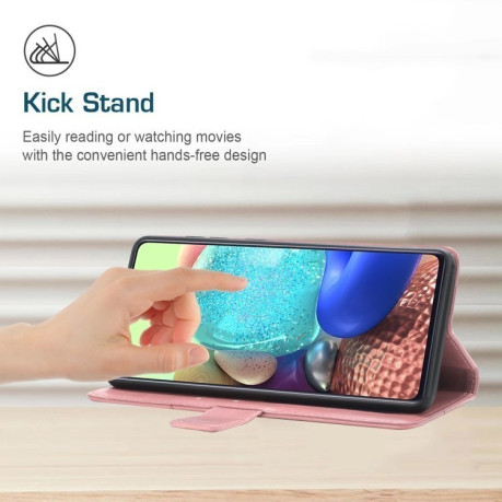 Чехол-книжка Y-shaped Pattern для OnePlus 12R 5G Global - розовый