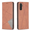 Чехол-книжка Rhombus Texture для Samsung Galaxy A24 4G/A25 5G - коричневый