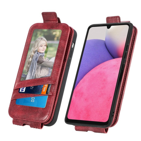 Фліп-чохол Zipper Wallet Vertical для Samsung Galaxy A33 5G - червоний