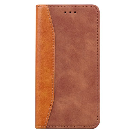 Чехол-книжка Business Stitching на Samsung Galaxy M51 - коричневый