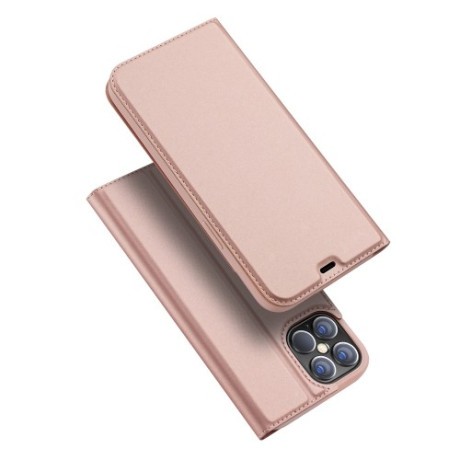 Чохол-книжка DUX DUCIS Skin Pro Series для iPhone 12 Pro Max - рожеве золото
