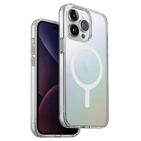 Оригинальный чехол UNIQ LifePro Xtreme на iPhone 15 Pro Max - Magclick Charging opal/iridescent