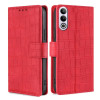 Чехол-книжка Skin Feel Crocodile Texture для OnePlus Ace 3V 5G - красный