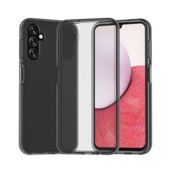 Противоударный чехол Terminator Style Glitter для Samsung Galaxy A14 5G - темно-прозрачный