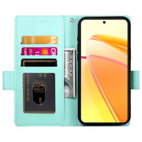 Чохол-книжка Side Buckle Magnetic Frosted Leather для OPPO Reno13 F /Reno13 FS 4G/5G - зелений
