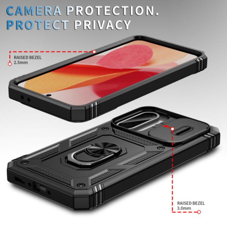 Противоударный чехол Sliding Camshield для Samsung Galaxy A56 5G - черный
