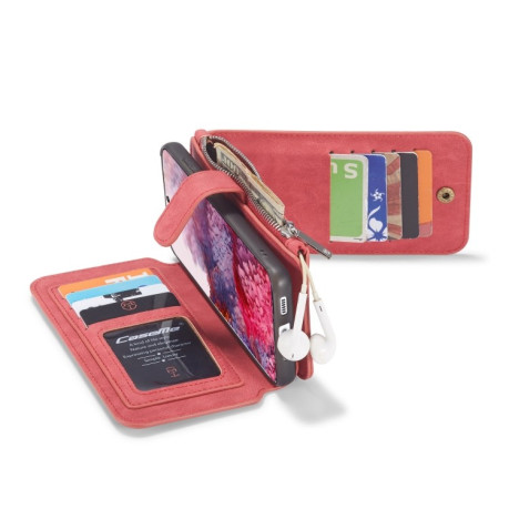 Шкіряний чохол-гаманець CaseMe на Samsung Galaxy S20 - червоний
