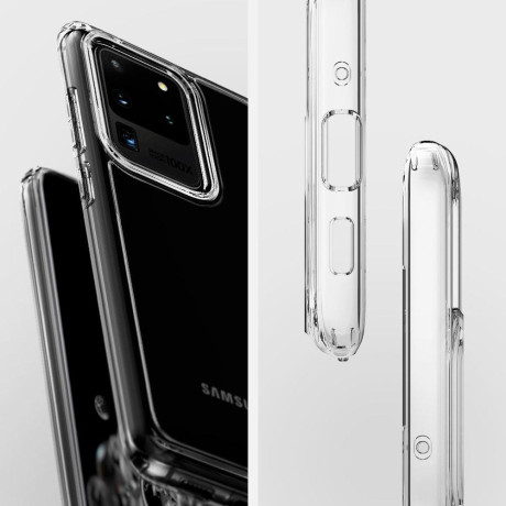 Оригинальный чехол Spigen Ultra Hybrid для Samsung Galaxy S20 Ultra Crystal Clear