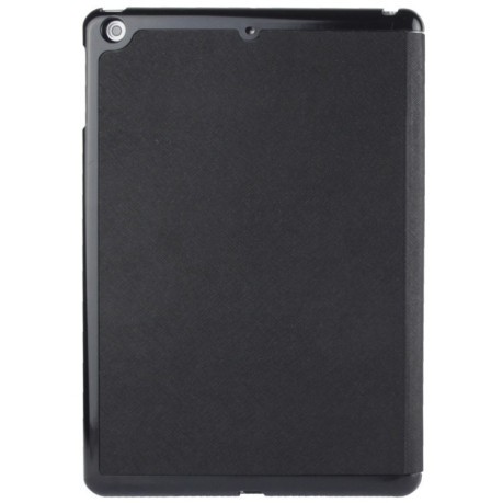 Чехол 4-folding Cross Texture Sleep / Wake-up черный для iPad Air