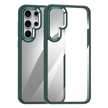 Противоударный чехол Highly Transparent на Samsung Galaxy S24 Ultra 5G - зеленый