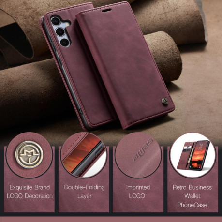 Чехол-книжка CaseMe-013 Multifunctional на  Samsung Galaxy S25 5G - красный