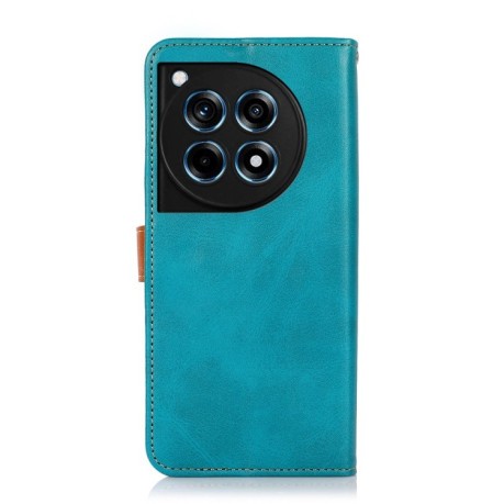 Чохол-книжка KHAZNEH Dual-color Cowhide для OnePlus 12R/Ace 3 - синій
