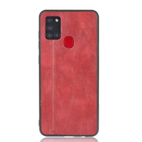 Ударозахисний чохол Sewing Cow Pattern Samsung Galaxy A21s - червоний