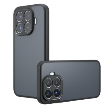 Противоударный чехол Armor Precise Hole гибрид на Xiaomi 17T 5G — матовый чёрный
