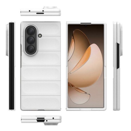 Силиконовый чехол Magic Flannel для Samsung Galaxy Fold 7 5G - белый