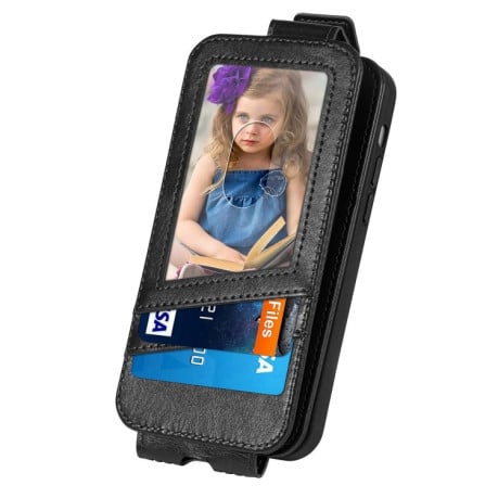 Флип-чехол Splicing Wallet Card для Samsung Galaxy S23 5G - черный