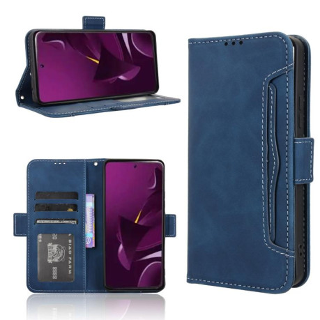Чехол-книжка Skin Feel Calf на Xiaomi Poco M7 Pro 5G - синий