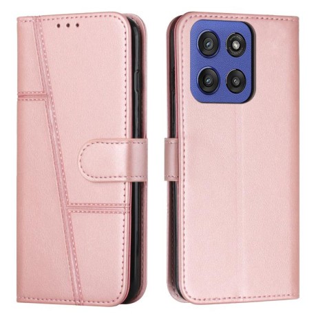 Чохол-книжка Stitching Calf Texture на Motorola Edge 60 Fusion - золото