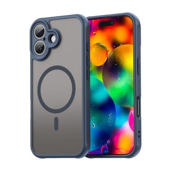 Чохол Fan Dun Series гібрид Frosted з Magsafe на iPhone 17 - синій