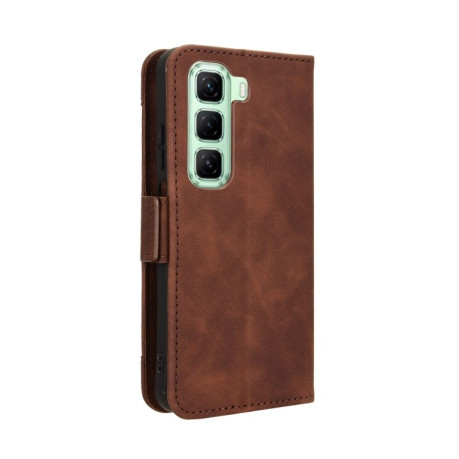 Чехол-книжка Skin Feel Calf на Infinix Hot 50 4G - коричневый