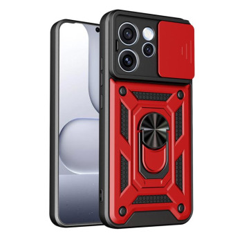 Противоударный чехол Sliding Camshield на OPPO Reno15 5G Global — красный