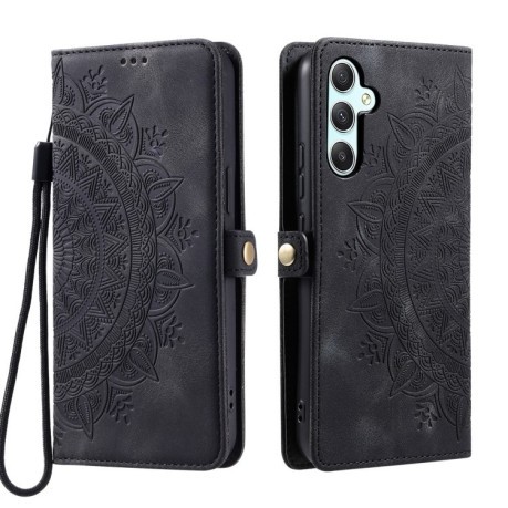 Чехол-книжка Totem Embossed Magnetic Leather для Samsung Galaxy A16 5G - черный