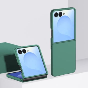 Полімерний чохол Special Skin Feel PC Full Coverage на Samsung Galaxy Flip8 5G — темно-зелений