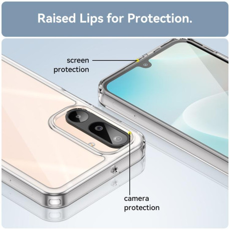 Противоударный чохол Colorful Acrylic Series для Samsung Galaxy M16 5G - прозрачный