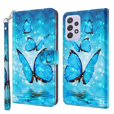 Чохол-книжка 3D Painting для Samsung Galaxy A04S/A13/A13 5G - Three Butterflies