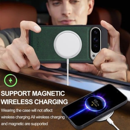 Чохол LC.IMEEKE Magsafe на Google Pixel 9 Pro XL - зелений